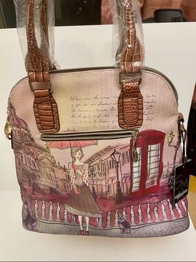Shui Mima Women’s Handbag Shoulder Bag, BNWT, London England Europe Themed